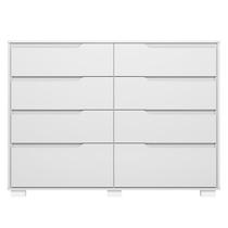 Cômoda Gaveteiro Georgia Branco Brilho - Moval Cômoda Gaveteiro Georgia Branco Brilho - Moval