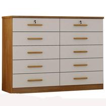Cômoda Gaveteiro Milão com Chave Cumaru 25 Fendi - Novo Horizonte Cômoda Gaveteiro Milão com Chave Cumaru 25 Fendi - Novo Horizonte