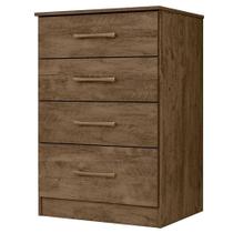 Cômoda Gaveteiro Ms913 Castanho Wood - Moval