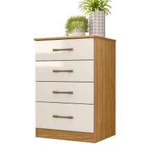 Cômoda Gaveteiro Ms913 Freijó Off White - Moval