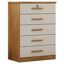 Cômoda Gaveteiro Suiça com Chave Cumaru 25 Fendi - Novo Horizonte