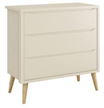 Cômoda Gaveteiro Théo New Areia Fosco com Natural - Reller