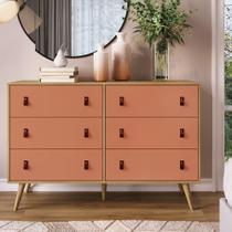 Cômoda Genialflex Signature 6 Gavetas Savana Argila