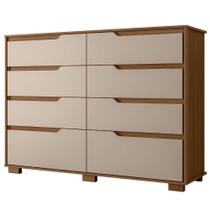 Comoda Georgia 8 Gavetas 147 Cm Carvalho Fendi Moval