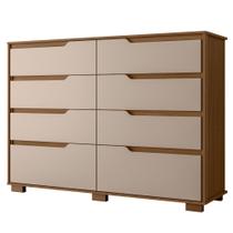 Cômoda Georgia 8 Gavetas Carvalho Fendi Moval