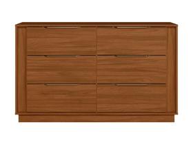 Comoda Giardino 6 Gavetas Demobile Nogal Touch