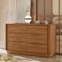 Cômoda Giardino 6 Gavetas MDP Corrediça Telescópica