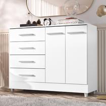 Comoda Gisele 4 Gavetas 2 Porta Comoda Gisele 4 Gavetas 2 Porta