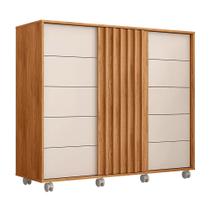 Cômoda Goslar 5 Gavetas 136cm Freijo/Off White - Sallar home Cômoda Goslar 5 Gavetas 136cm Freijo/Off White - Sallar home