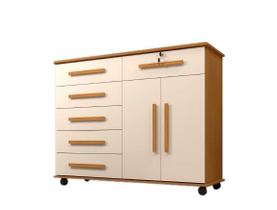 Cômoda Gran Luxo - Nature/Off White, Cômoda Gran Luxo - Nature/Off White,