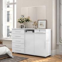 Cômoda Grande Organizadora Max New Lukaliam Branco Cômoda Grande Organizadora Max New Lukaliam Branco