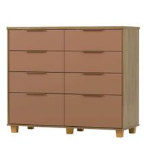 Cômoda Grande para Quarto 8 Gavetas Density Nature/Camarim