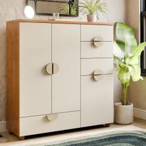 Cômoda Grande Para Quarto Casal Com 4 Gavetas E 3 Portas Espaço E Organização