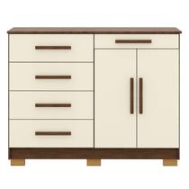 Cômoda Grande Sapateira Quarto 5 Gavetas 2 Portas Sirios Imbuia/Champanhe Cômoda Grande Sapateira Quarto 5 Gavetas 2 Portas Sirios Imbuia/Champanhe