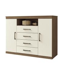 Cômoda Havana Master 2 Portas e 4 Gavetas - Santos Andirá Cômoda Havana Master 2 Portas e 4 Gavetas - Santos Andirá