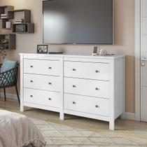 Cômoda Horizontal Maggiore com 6 Gavetas Lopas