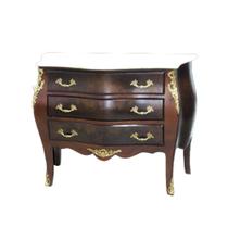 Cômoda Imperial Classica Marmore Bronze 03 Gavetas Luxo