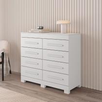 Cômoda Índia 08 Gavetas 100% MDF Linhamobília