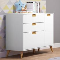 Cômoda Infantil 1 Porta 3 Gavetas Caring