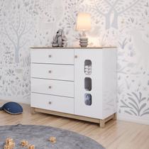 Cômoda Infantil 1 Porta 3 Gavetas Sophia Espresso Móveis