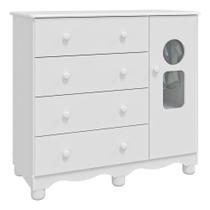 Comoda Infantil 1 Porta 4 Gavetas Tedy - Moveis Peroba