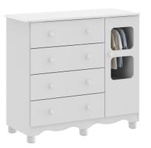 Comoda Infantil 1 Porta 4 Gavetas Uli - Moveis Peroba Comoda Infantil 1 Porta 4 Gavetas Uli - Moveis Peroba