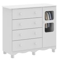 Comoda Infantil 1 Porta 4 Gavetas Uli - Moveis Peroba