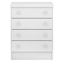 Cômoda Infantil 103 Doce Sonho Branco Brilho - Qmovi Cômoda Infantil 103 Doce Sonho Branco Brilho - Qmovi