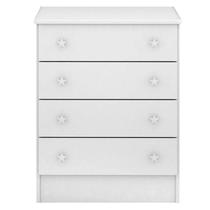 Cômoda Infantil 103 Doce Sonho Branco Brilho - Qmovi Cômoda Infantil 103 Doce Sonho Branco Brilho - Qmovi