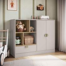 Cômoda Infantil 112,6cm com 2 Portas e 1 Gaveta DL1060 Lille Art In Móveis Cômoda Infantil 112,6cm com 2 Portas e 1 Gaveta DL1060 Lille Art In Móveis
