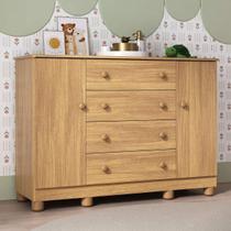 Cômoda Infantil 125cm 2 Portas e 4 Gavetas Allegra Multimóveis MP4445