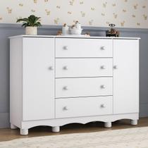 Cômoda Infantil 125cm 2 Portas e 4 Gavetas Dengo Multimóveis MP4440
