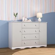 Cômoda Infantil 125cm 2 Portas e 4 Gavetas Realeza Multimóveis MP4455