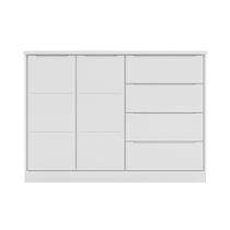 Cômoda Infantil 2 Portas 4 Gavetas Lua P04 Branco - Mpozenato