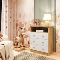 Cômoda Infantil 3 Gavetas 100% Mdf Smim New