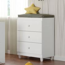 Cômoda Infantil 3 Gavetas Gutti Flex Color Branco Cômoda Infantil 3 Gavetas Gutti Flex Color Branco