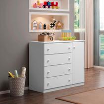 Cômoda Infantil 4 Gavetas 1 Porta Helena Phoenix Baby