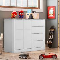 Cômoda Infantil 4 Gavetas 2 Portas 100 MDF Eloá Phoenix Baby Cômoda Infantil 4 Gavetas 2 Portas 100 MDF Eloá Phoenix Baby