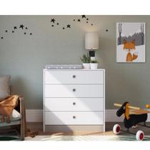 Cômoda Infantil 4 Gavetas Amore Meu Fofinho Art in Moveis
