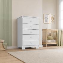 Comoda Infantil 5 Gavetas Funcional Para Quarto De Bebê Comoda Infantil 5 Gavetas Funcional Para Quarto De Bebê