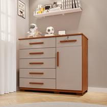 Cômoda Infantil 6 Gavetas 1 Porta Sofia Espresso Móveis