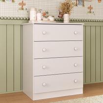 Cômoda Infantil 65cm com 4 Gavetas Encanto Multimóveis MP4427