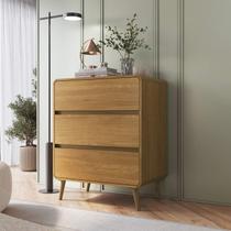 Cômoda Infantil 76,5cm com 3 Gavetas CV003 Linha Curve Completa Móveis