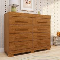 Cômoda Infantil 8 Gavetas 100% MDF 112cm Brincare Espresso Móveis Marrom/Cinamomo Cômoda Infantil 8 Gavetas 100% MDF 112cm Brincare Espresso Móveis Marrom/Cinamomo