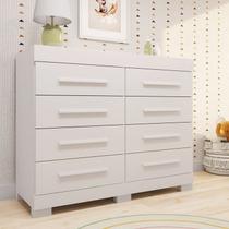 Cômoda Infantil 8 Gavetas 100% MDF 112cm Brincare Espresso Móveis