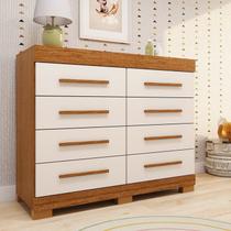 Cômoda Infantil 8 Gavetas 100% MDF 112cm Brincare Espresso Móveis