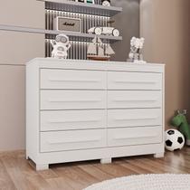 Cômoda Infantil 8 Gavetas Alice Espresso Móveis Cômoda Infantil 8 Gavetas Alice Espresso Móveis