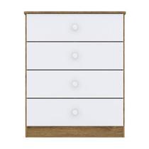 Cômoda Infantil Amarelinha Rústico Branco Henn