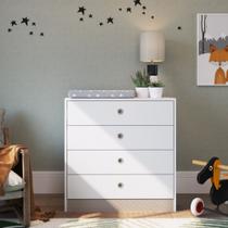 Cômoda Infantil Amore 73cm 04 Gavetas CD040 Meu Fofinho