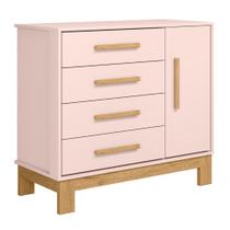 Cômoda Infantil Cartagena Rosa Acetinado